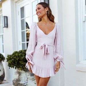 HELLO MOLLY A LETTER TO ME BLUSH DRESS